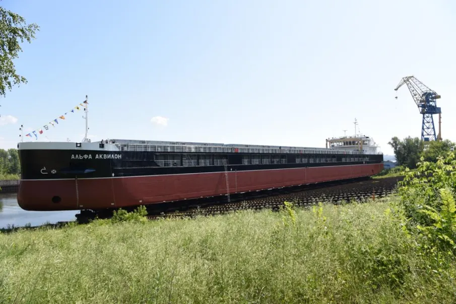 Сухогруз «Альфа Аквилон» спустили на воду на заводе «Красное Сормово»